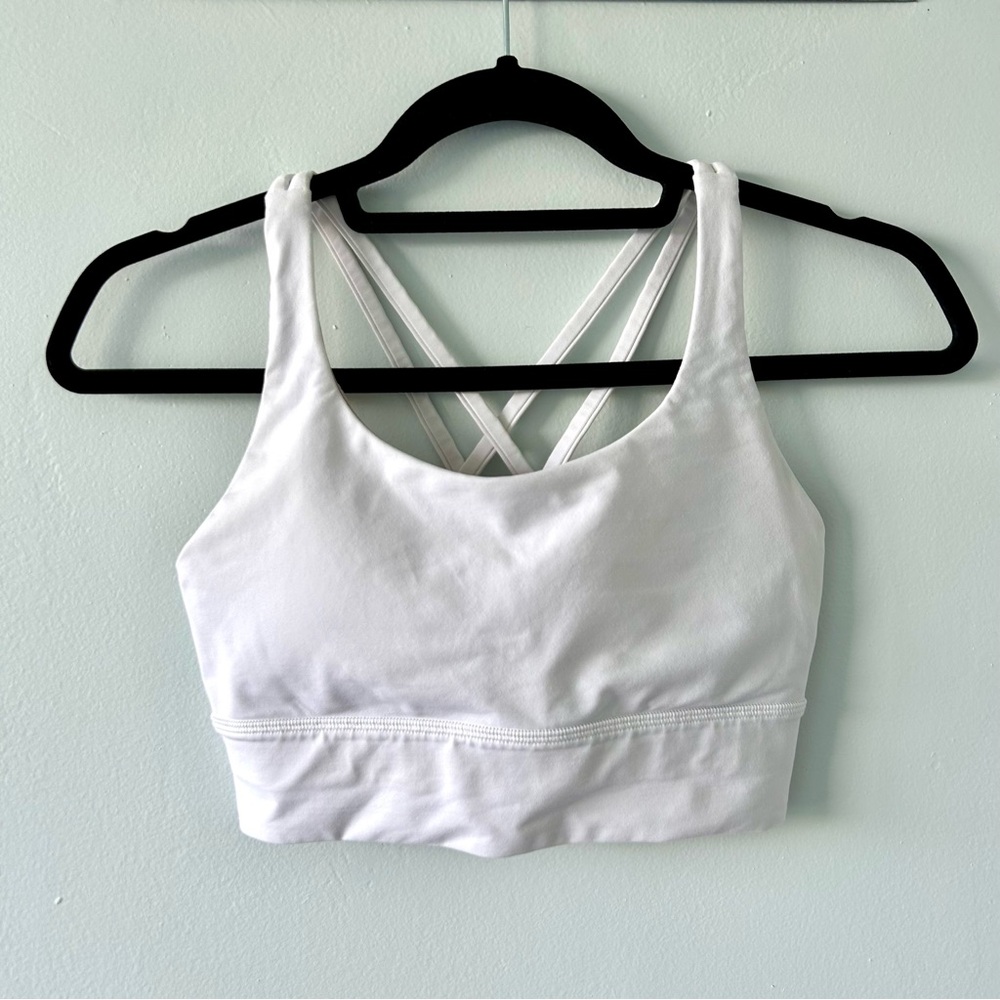 Lululemon Athletica white workout crop top 4 XS